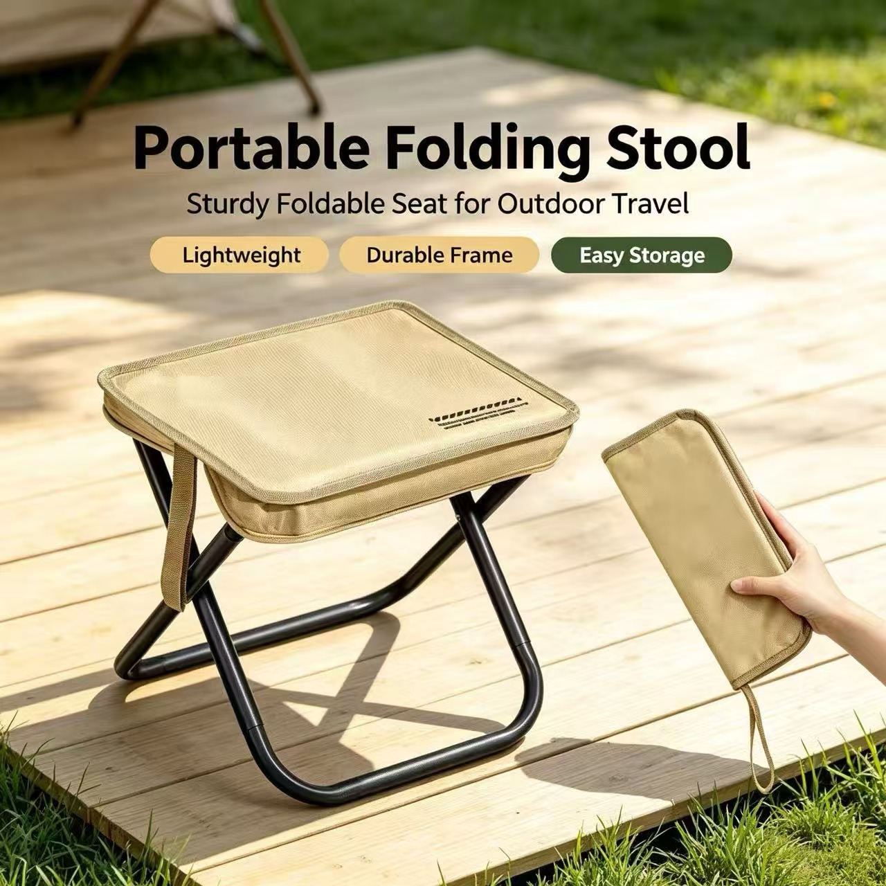 Outdoor Furniture Cheap - Magza Portable Folding Stool Ultra Light