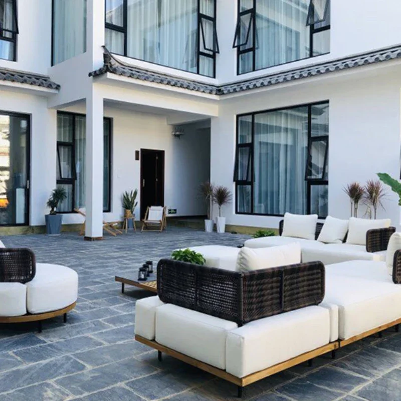 Outdoor Furniture Japanese Style - Japanese Style Simplicity Teak Garden Sofas