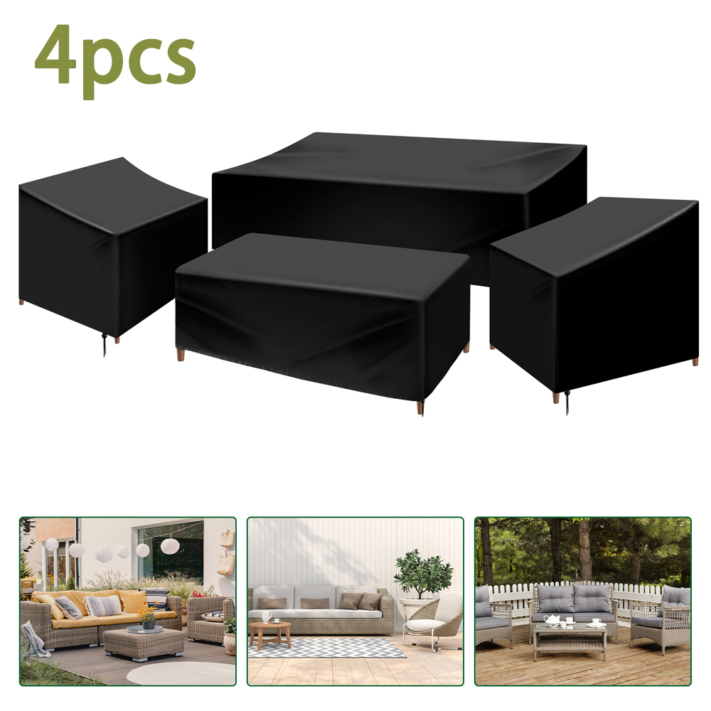 Outdoor Furniture Varnish - 4Pcs Patio Furniture Cover Set Heavy