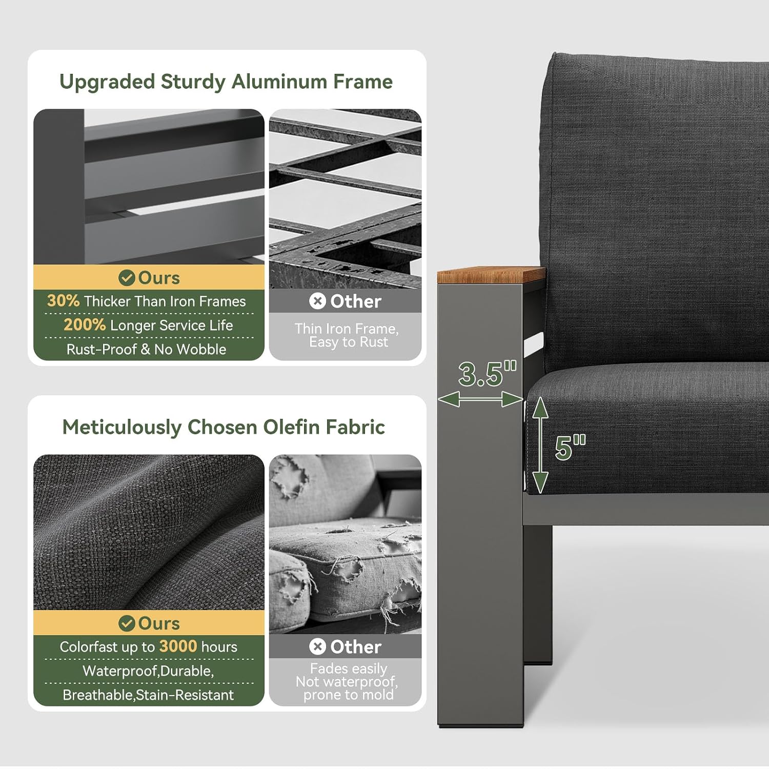 Patio Furniture Set, Aluminum  - Outdoor Furniture Ideas recension och pris
