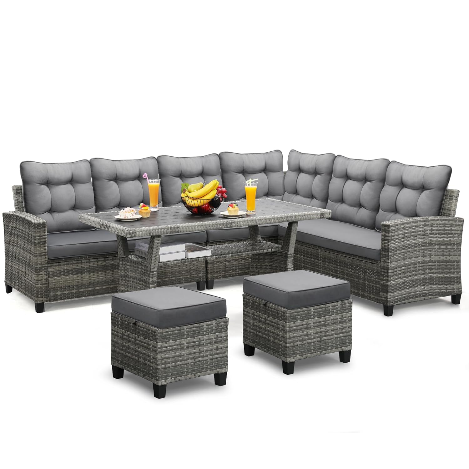 6 Piece Patio Furniture Set, D - Outdoor Furniture Ideas recension och pris
