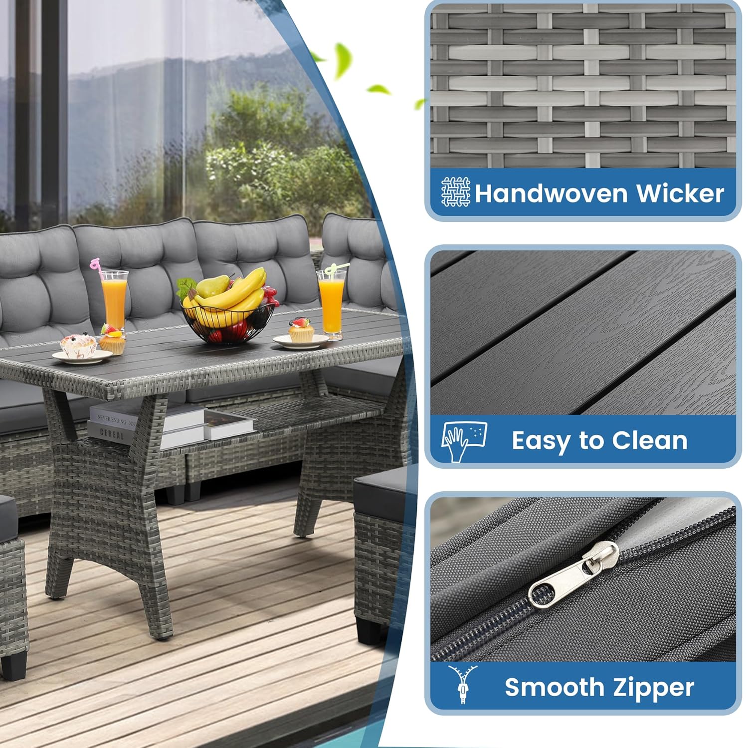 6 Piece Patio Furniture Set, D - Outdoor Furniture Ideas recension och pris