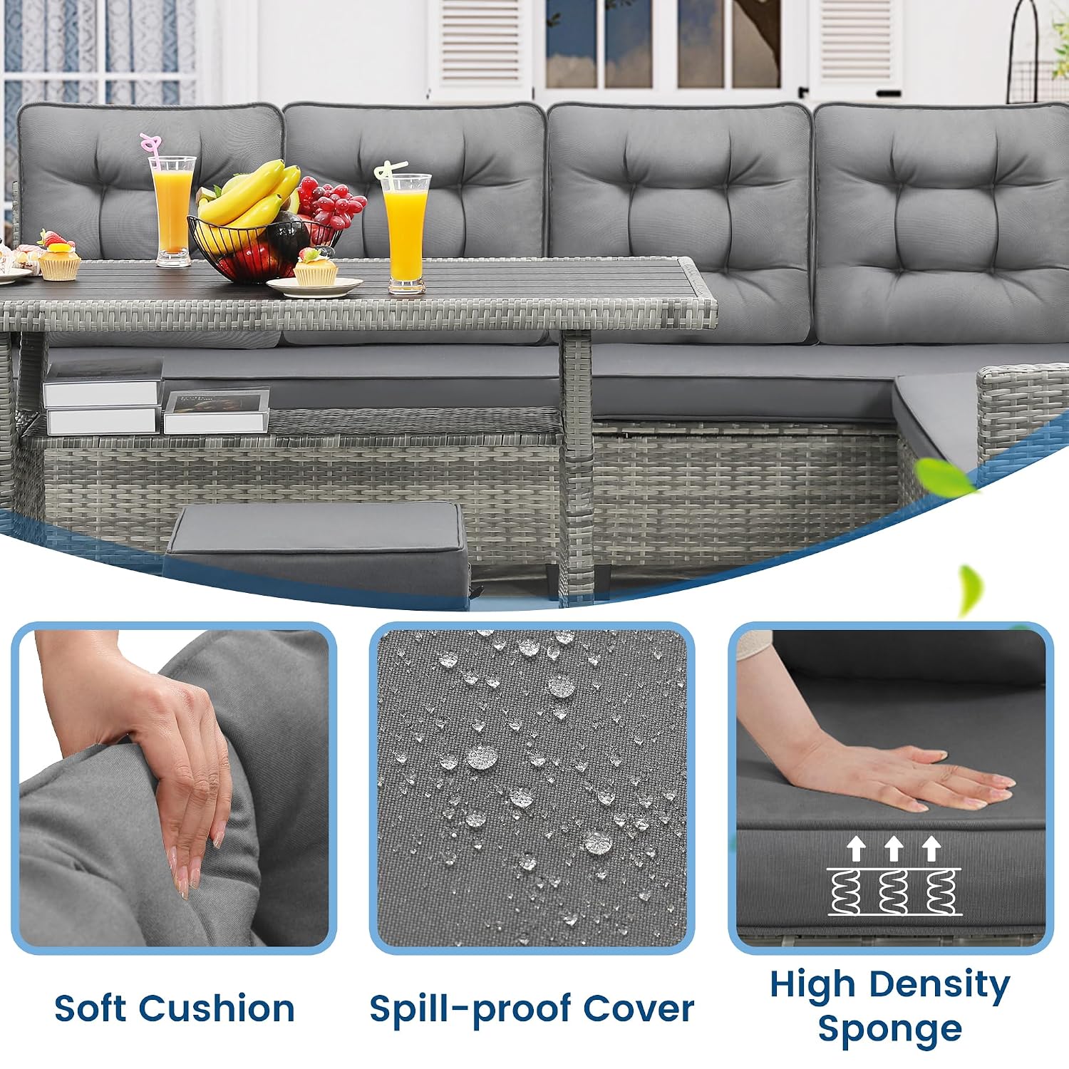 6 Piece Patio Furniture Set, D - Outdoor Furniture Ideas recension och pris