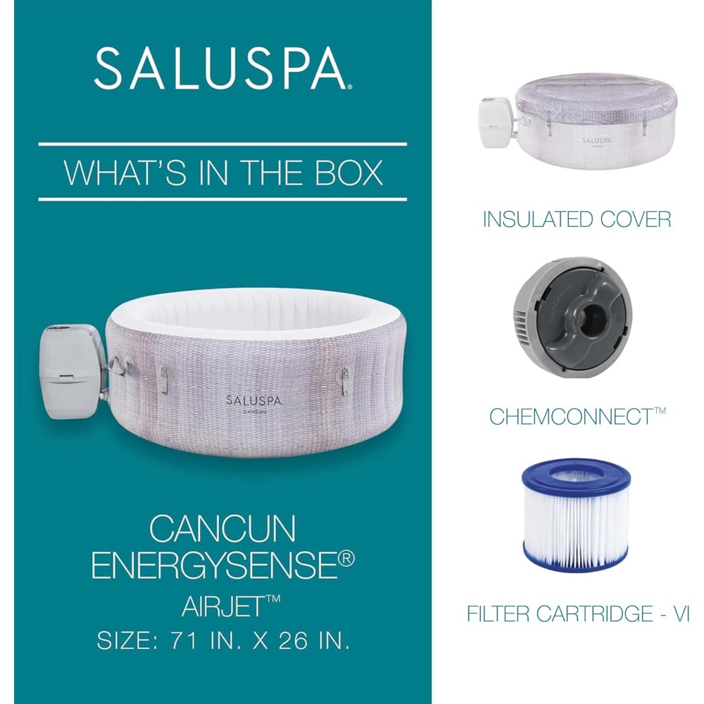 SaluSpa Cancun 2-4 Person Infl - Inflatable Hot Tub recension och pris