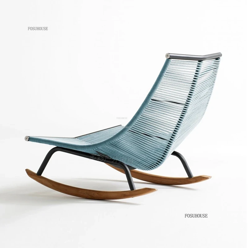 ✿。Balcony Rocking Chair Rattan - Outdoor Furniture Japanese Style recension och pris