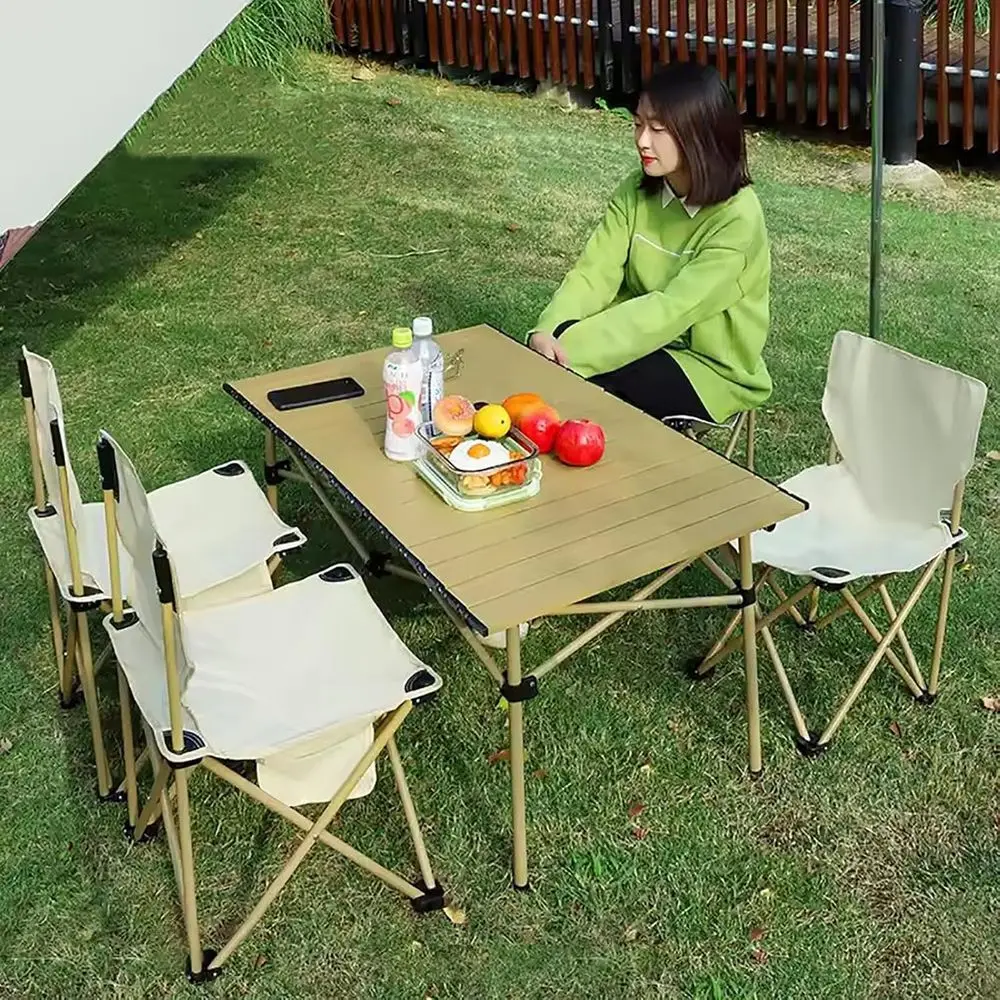 Portable 5-Piece Camping Chair - Outdoor Furniture Table And Chairs recension och pris