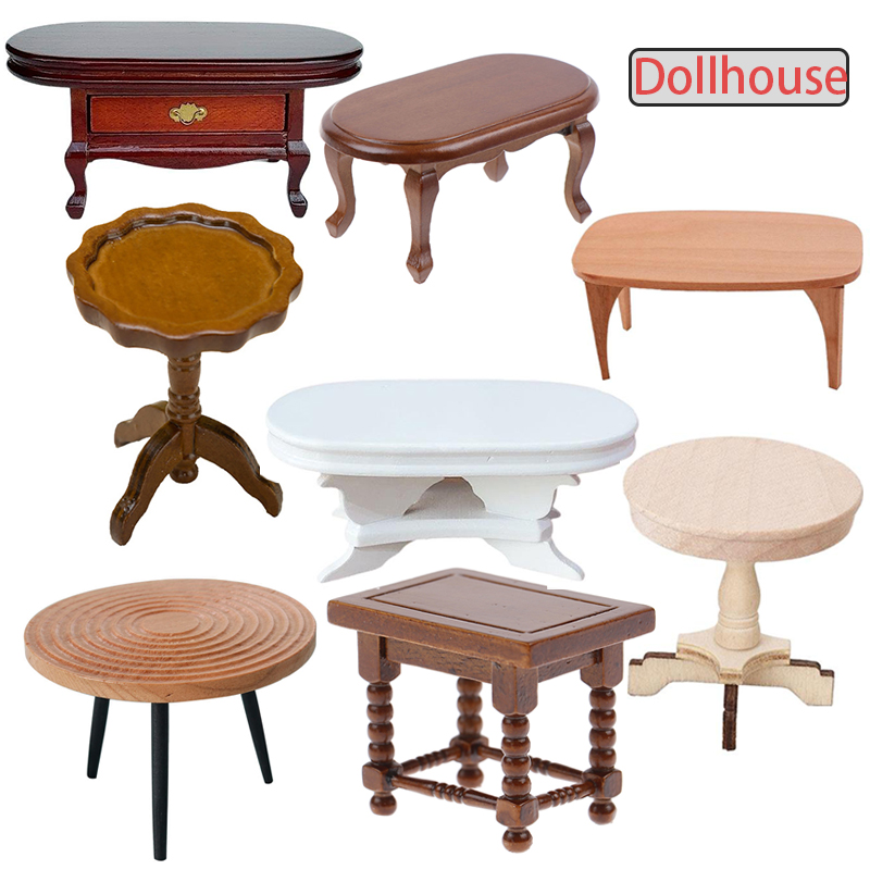 1:12 Dollhouse Miniature Round - Outdoor Furniture Wood recension och pris