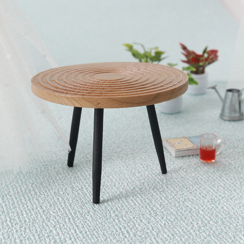 1:12 Dollhouse Miniature Round - Outdoor Furniture Wood recension och pris