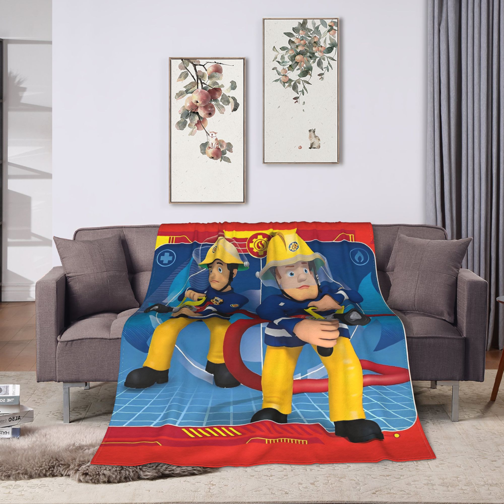 Firemans Sams Flannel Blanket  - Outdoor Furniture Plans recension och pris