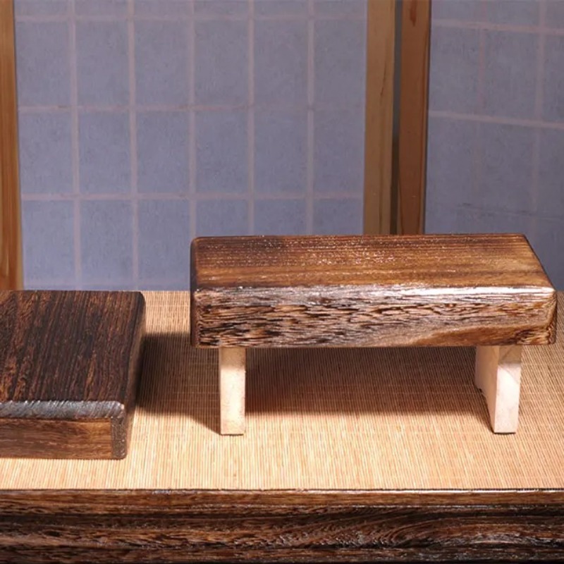Portable Folding Wooden Footst - Outdoor Furniture Japanese Style recension och pris