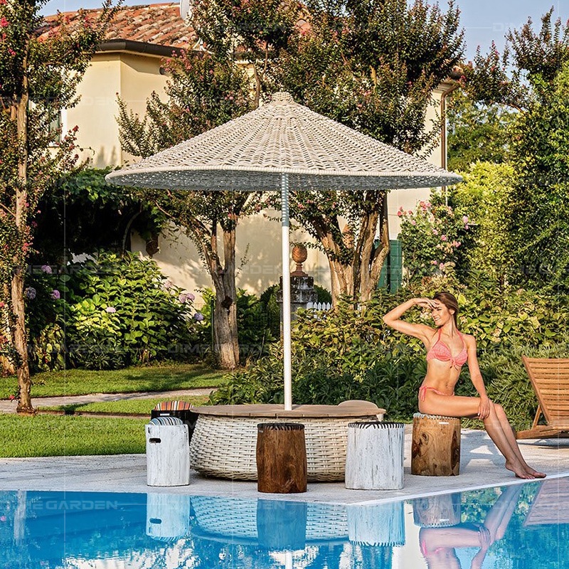 Modern Outdoor Rattan Umbrella - Outdoor Furniture Ideas recension och pris