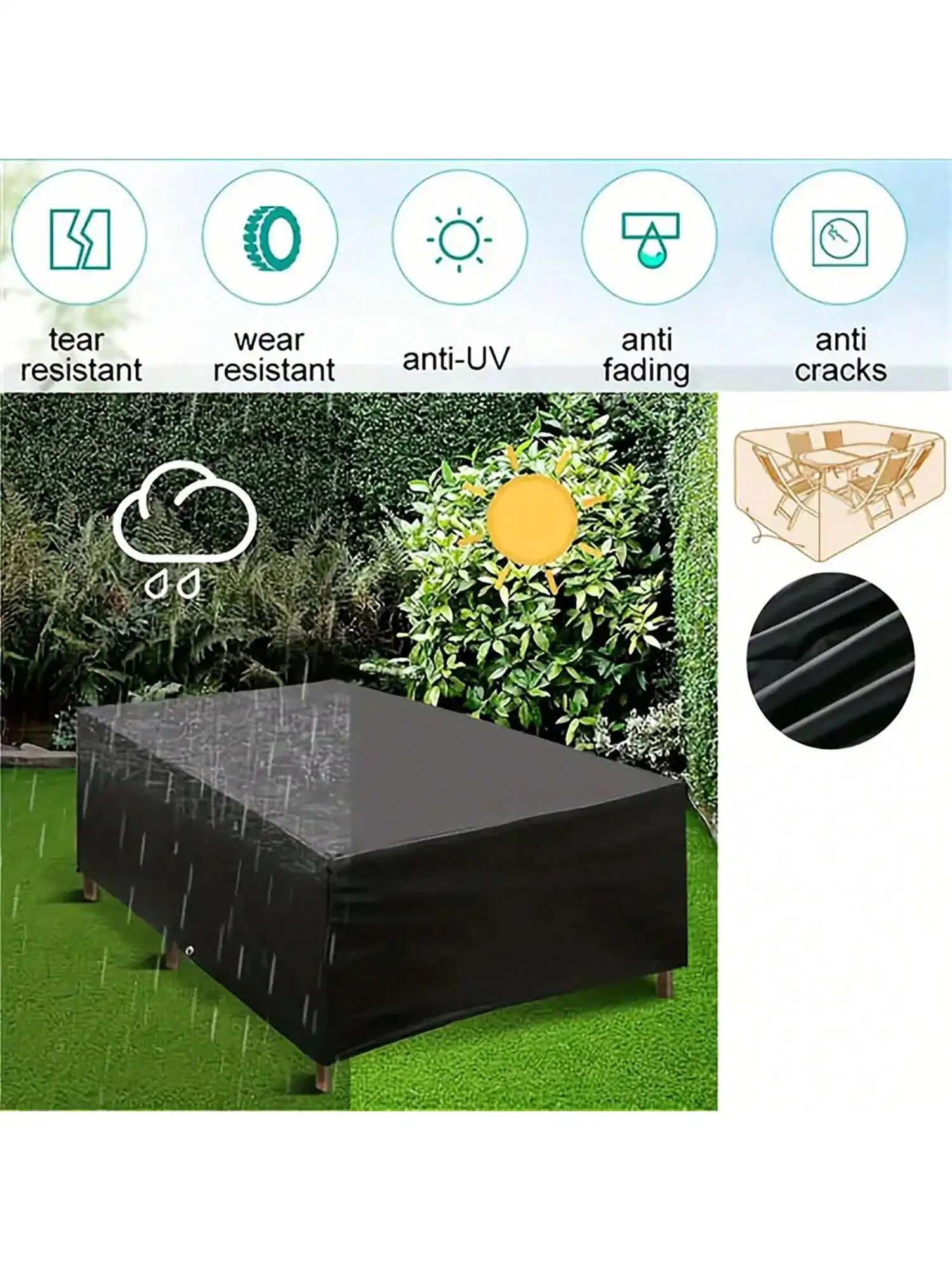 Multi-Size Outdoor Patio Garde - Outdoor Furniture Table And Chairs recension och pris