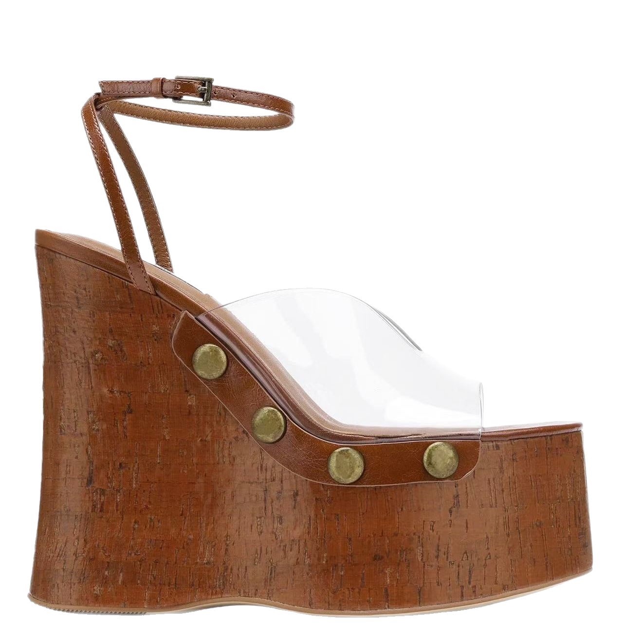High-heeled 14 cm Thick-heeled - Outdoor Furniture Wood recension och pris