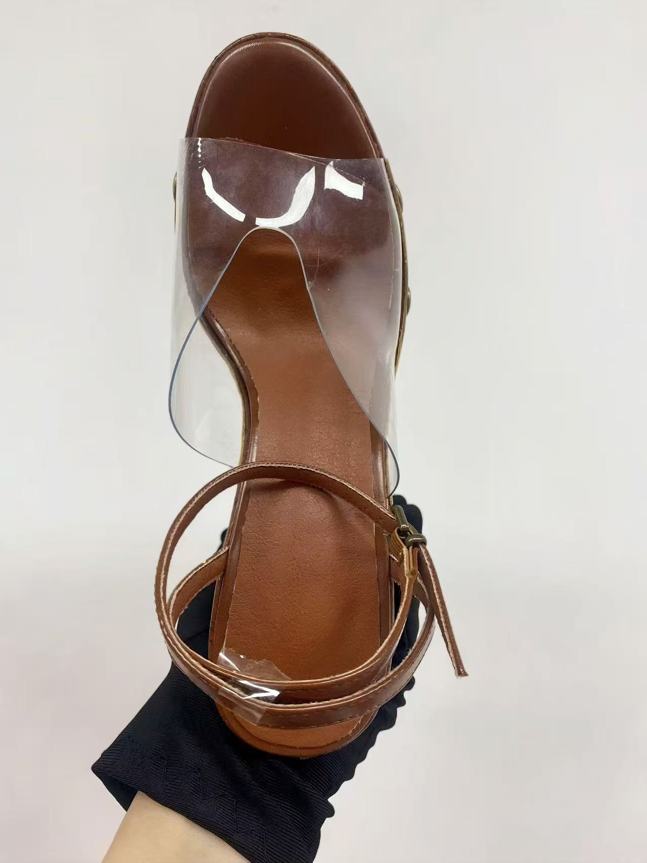 High-heeled 14 cm Thick-heeled - Outdoor Furniture Wood recension och pris