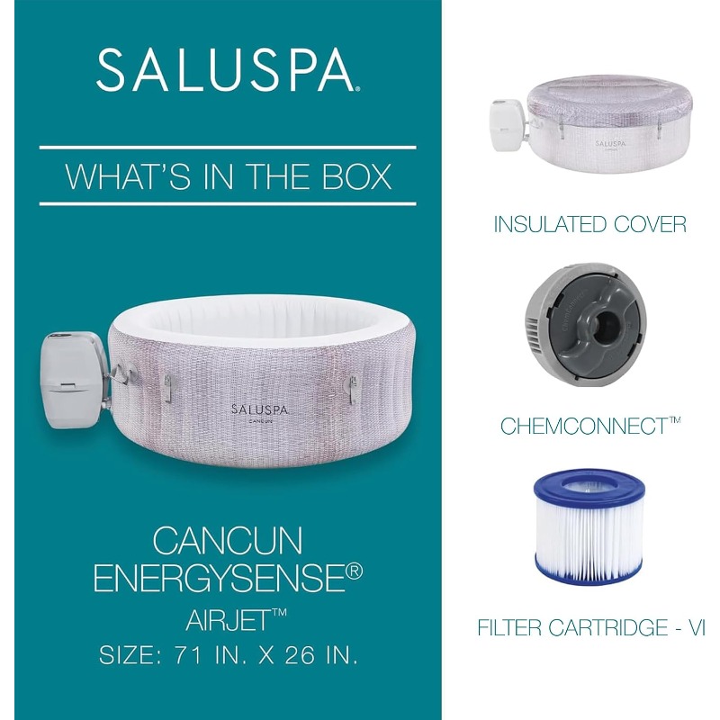 Bestway SaluSpa Cancun 2-4 Per - Inflatable Hot Tub recension och pris
