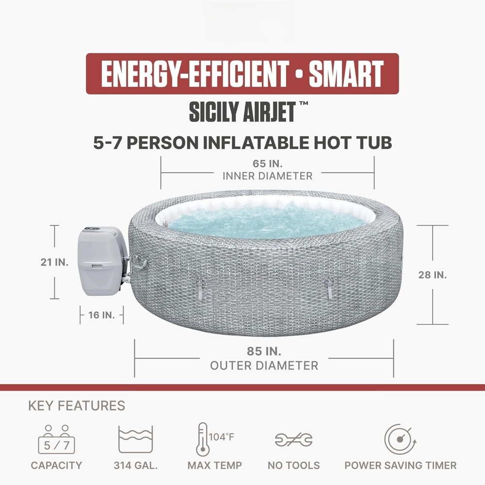 Portable Inflatable Hot Tub Sp - Inflatable Hot Tub recension och pris