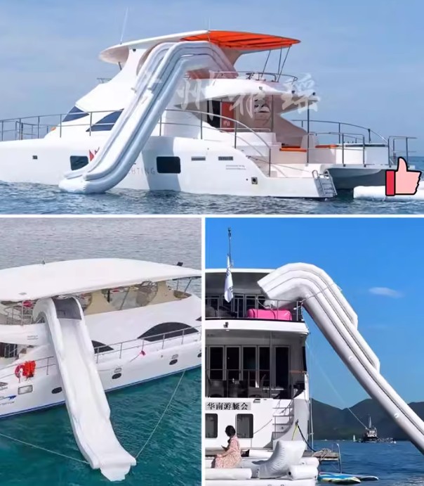 Inflatable water yacht slide b - Outdoor Furniture Table And Chairs recension och pris