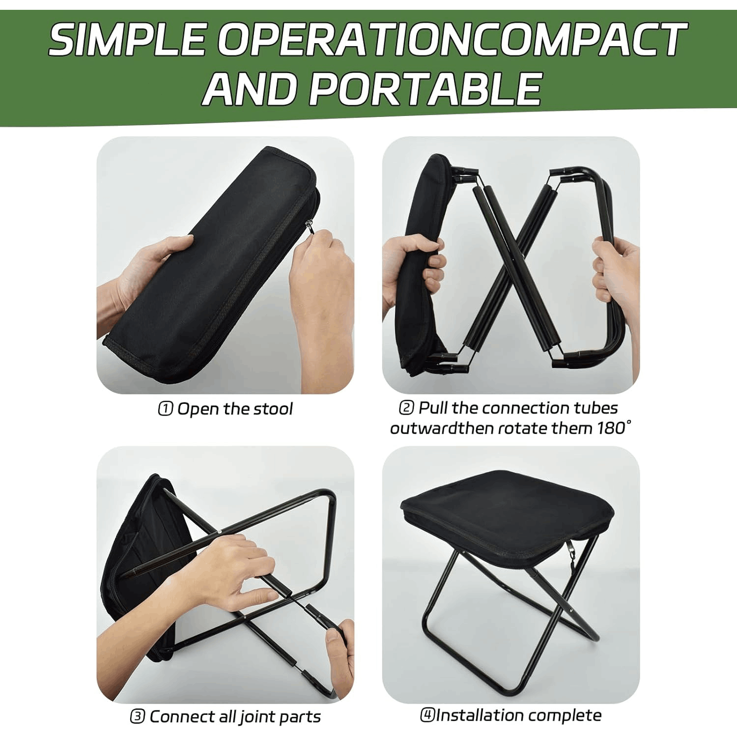 [Portable Folding Chair] Light - Outdoor Furniture Cheap recension och pris