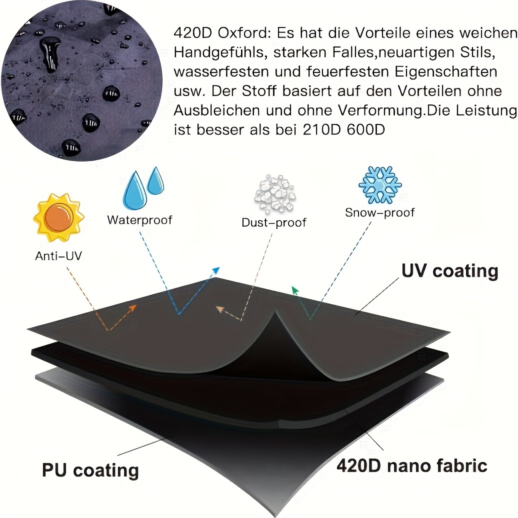 Black outdoor furniture cover, - Outdoor Furniture Table And Chairs recension och pris